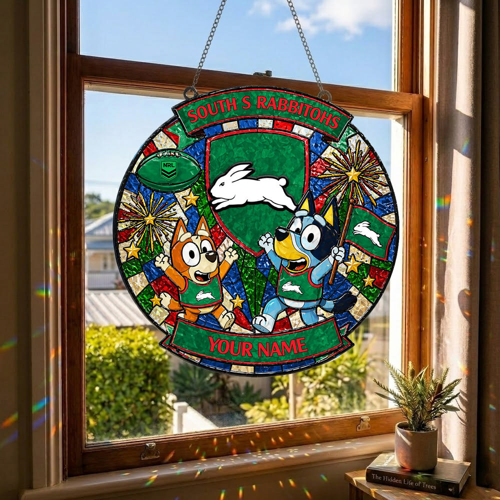 PREMIUM NRL X SSR Bluey Suncatcher Custom Name Limited Edition NDT NTN 230426