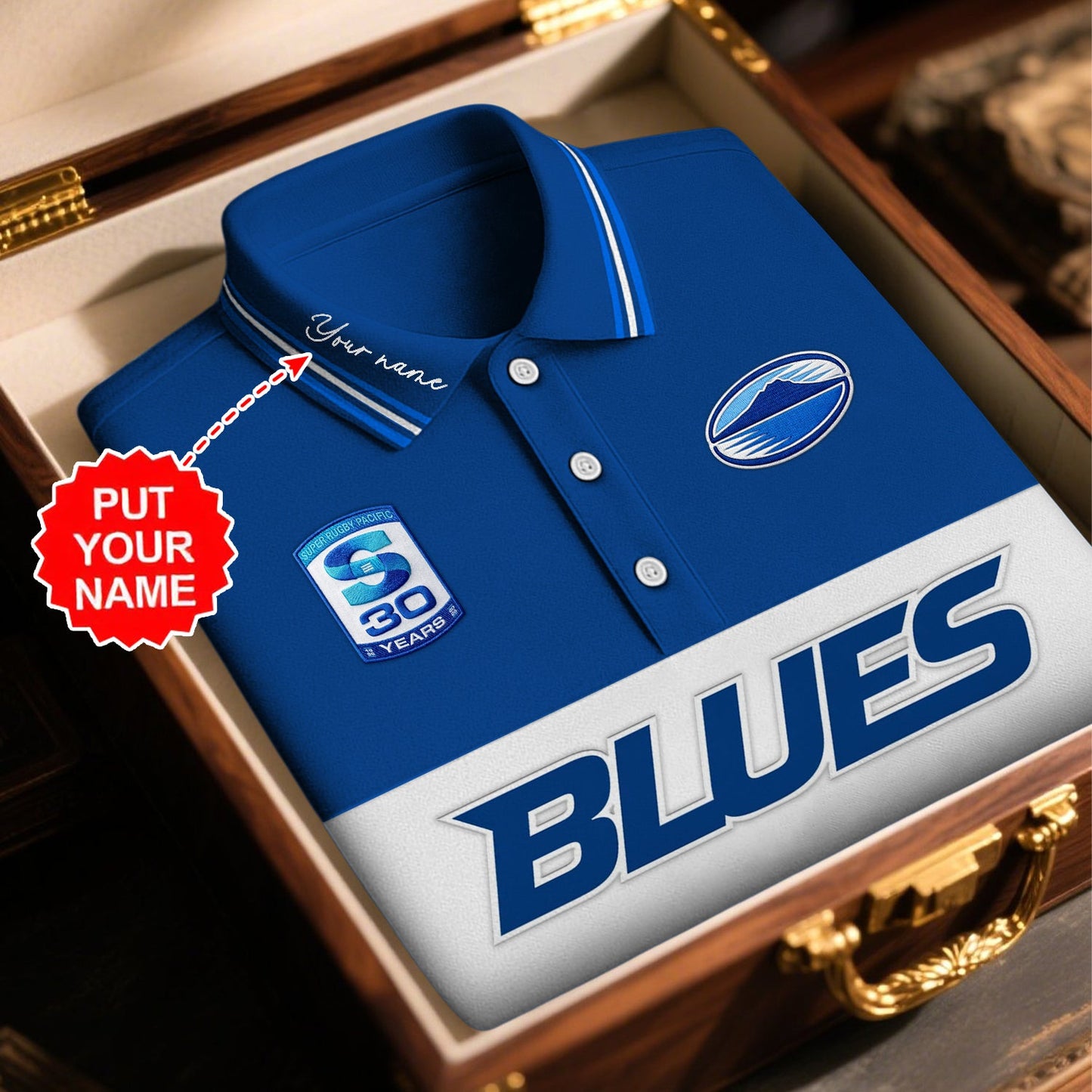 PREMIUM SRP X BLU ROYAL CLASSIC POLO SHIRT NDT NHM 240326