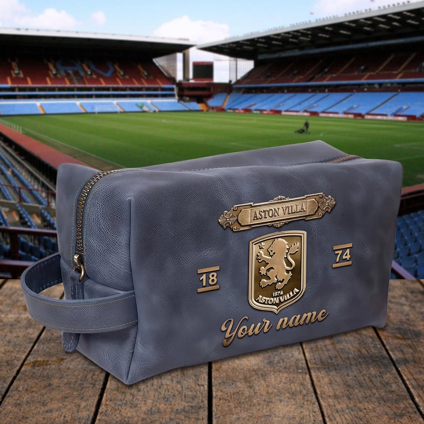PREMIUM ?��??���?��? X AST 3D EMBOSSED LEATHER TOILETRY BAG Limited Edition NDT NHM 020326