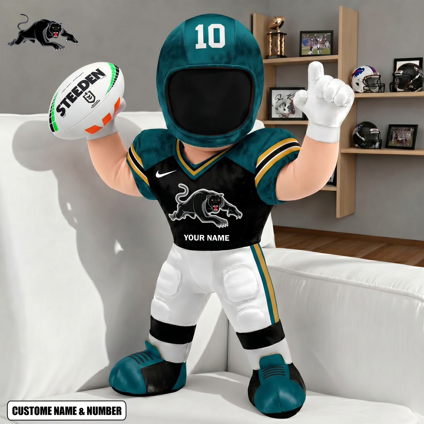 PREMUM NRL X PP Players Custom Shape Pillow Custom Name Gifts FOR FAN NDT VHM 250526