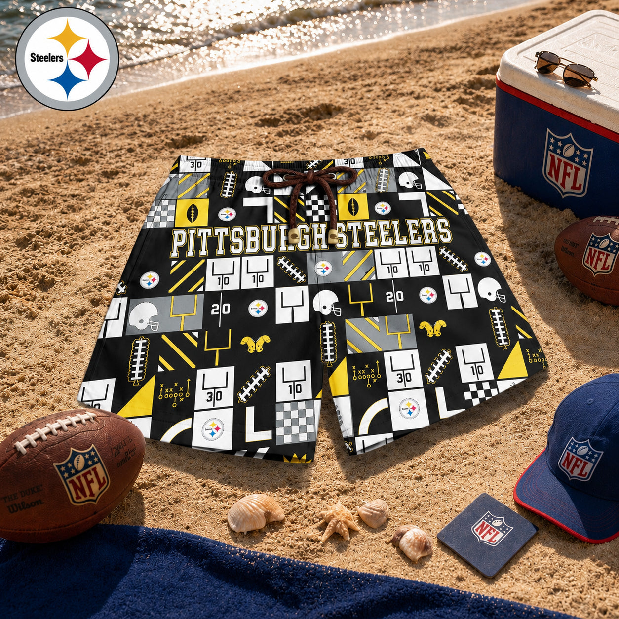 PS x NFL Luxury Beach Shorts 180626