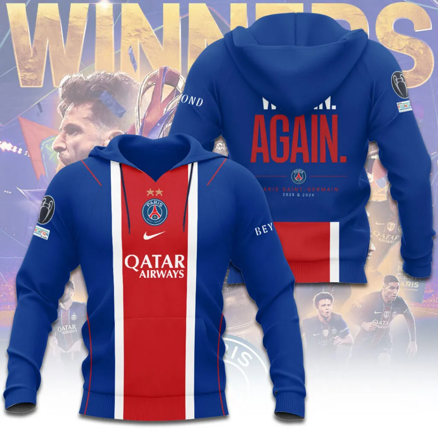 PSG x Champions D' Europe 2026 3D Apparel V3 DATND TANTD 030626