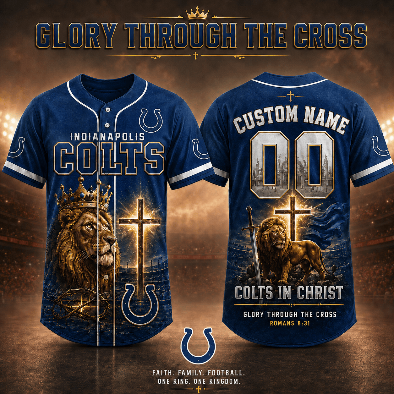 Personalized IC x NFL Luxury V2 Baseball Jersey 160626