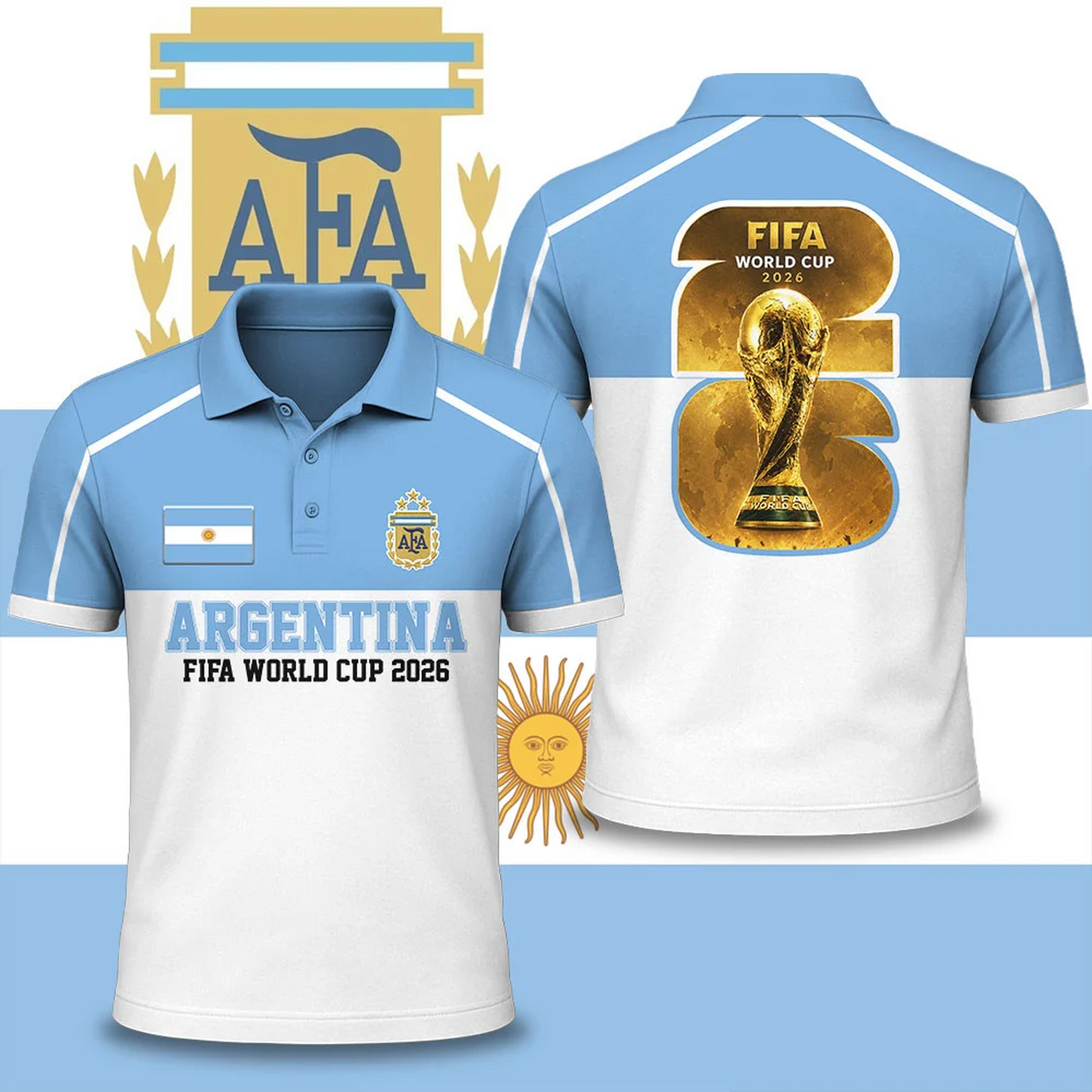 Premium Argentina WC26 National Pride Edition Polo DATND TANTD 030626