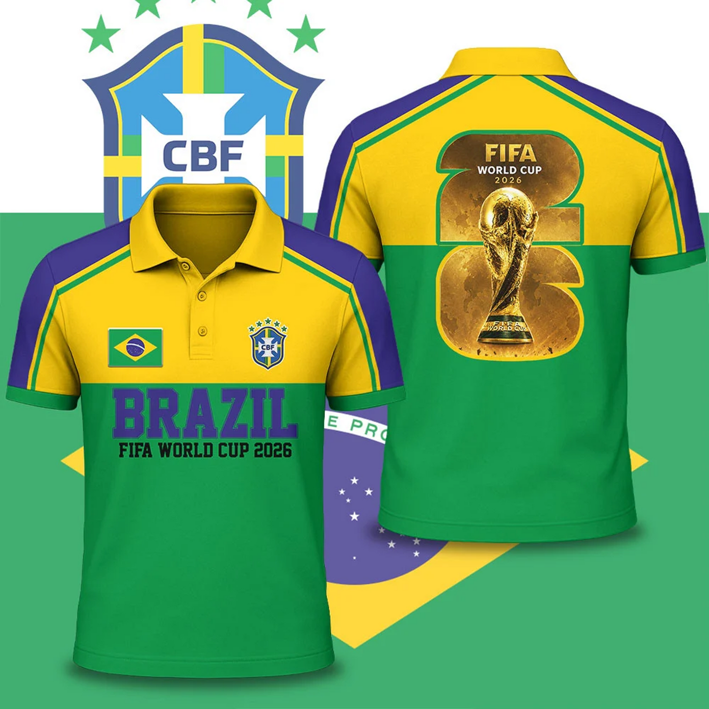 Premium Brazil WC26 National Pride Edition Polo DATND TANTD 030626