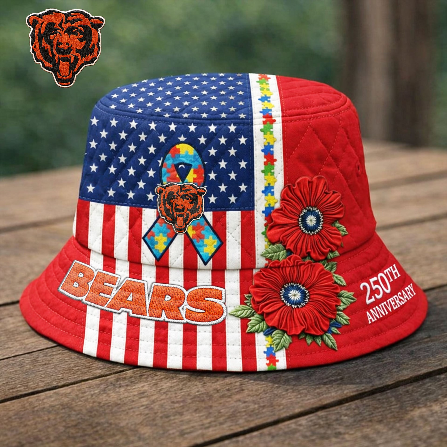 Premium NFL X CB Autism 250th Anniversary Bucket Hat NDT VHM