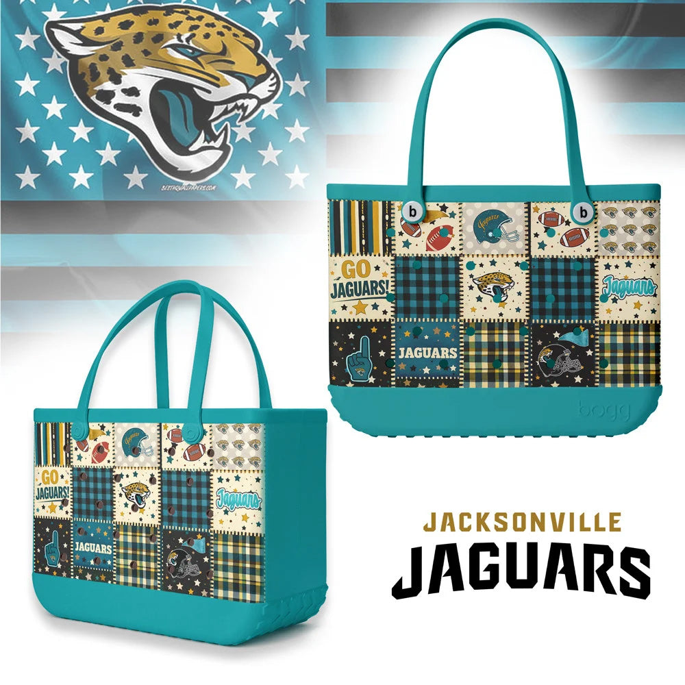Premium NFL X JJ Patchwork Design Beach Tote Bag NDT NTN