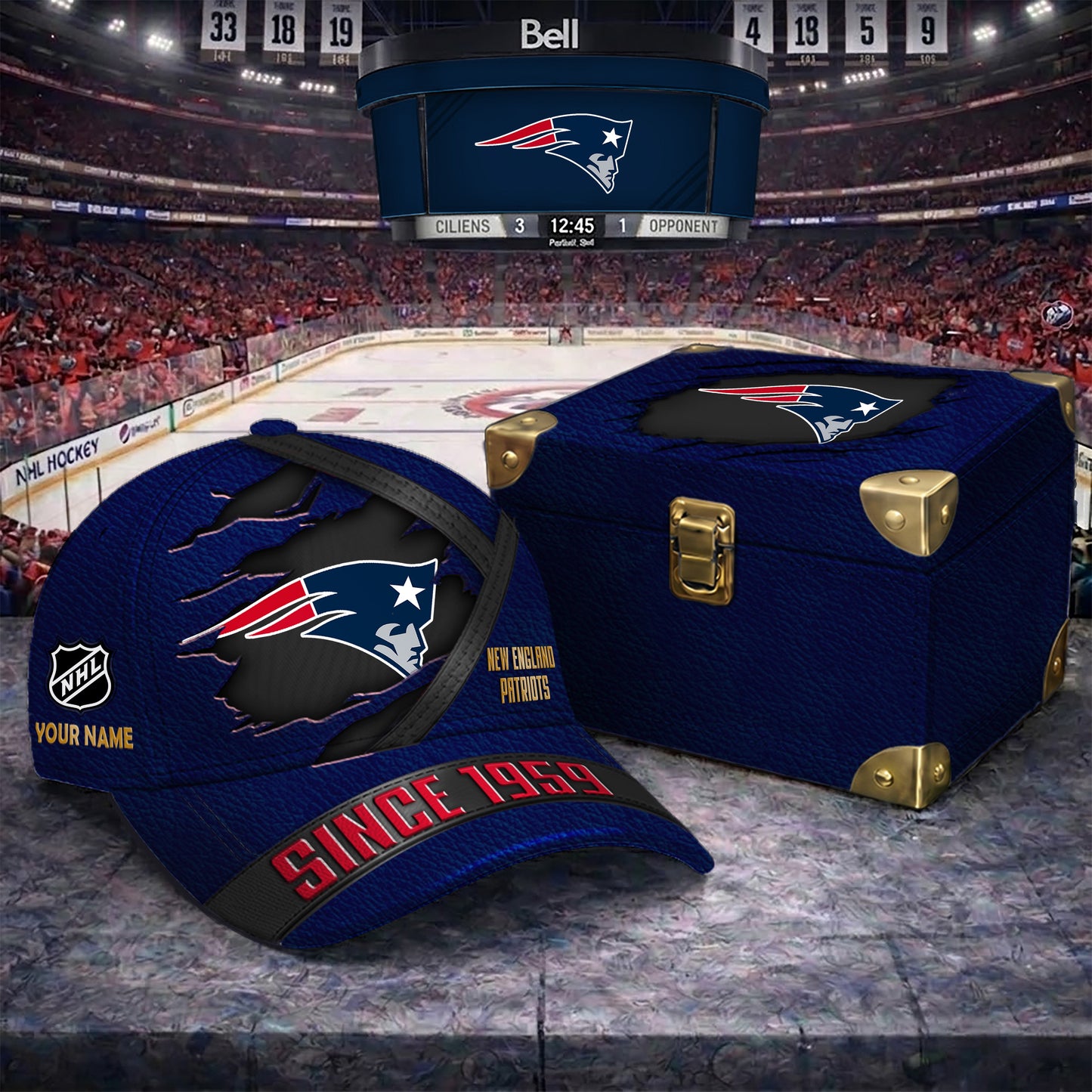 Premium NFL X NEP CUSTOM NAME CRACK HAT NDT NTN 050526