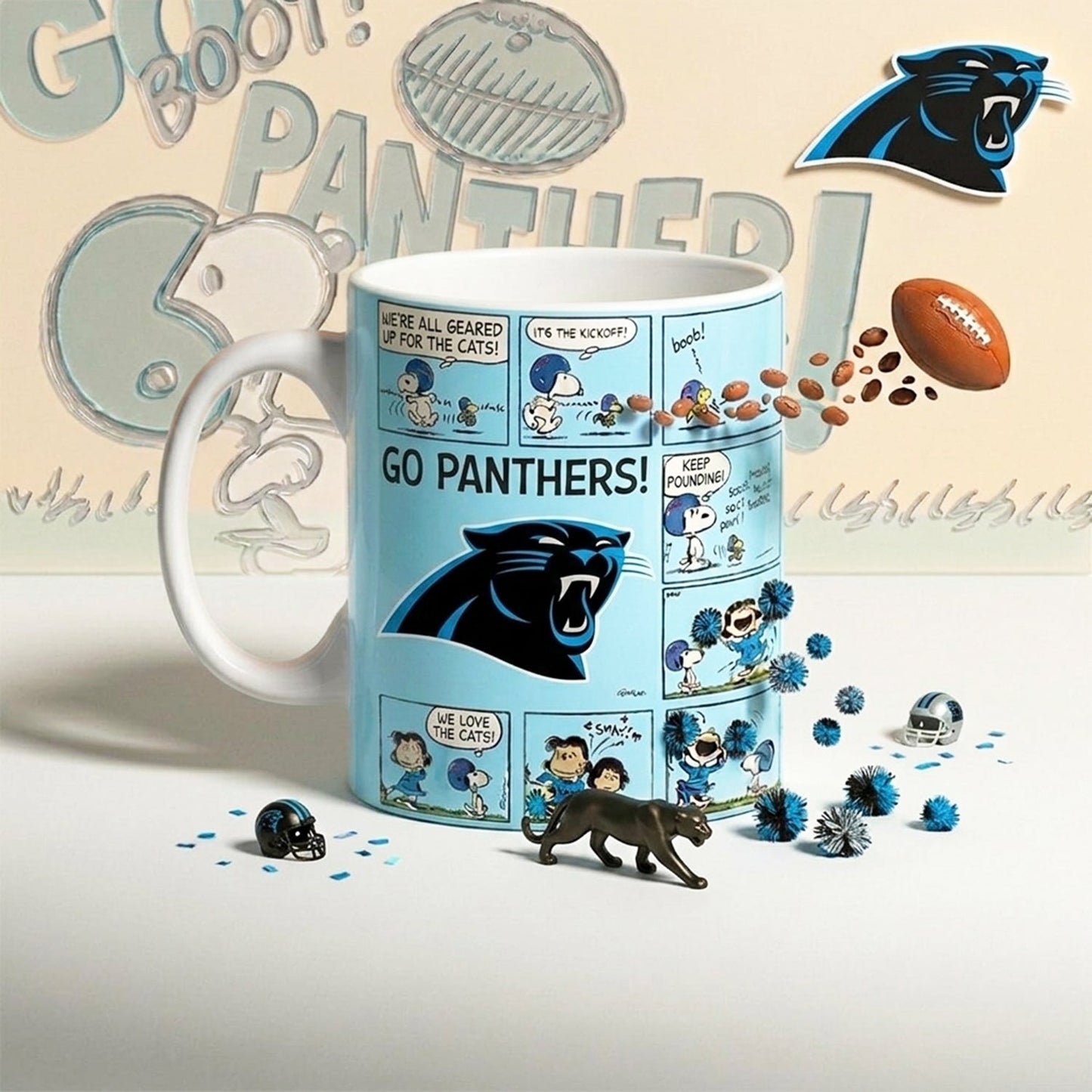Premium NFL x CAR Peanuts Comic Mug NDT NHM 210426