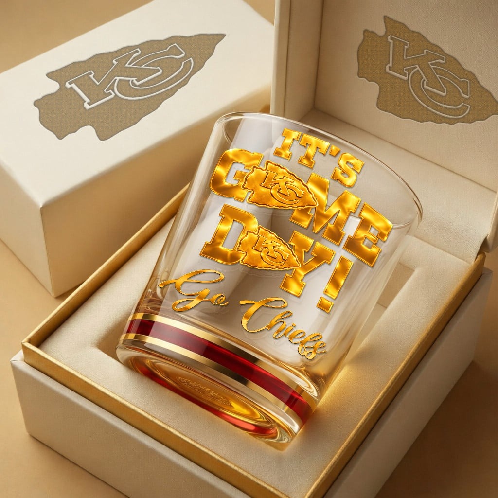Premium NFL x KC Game Day Whiskey Glass NDT NHM 270126