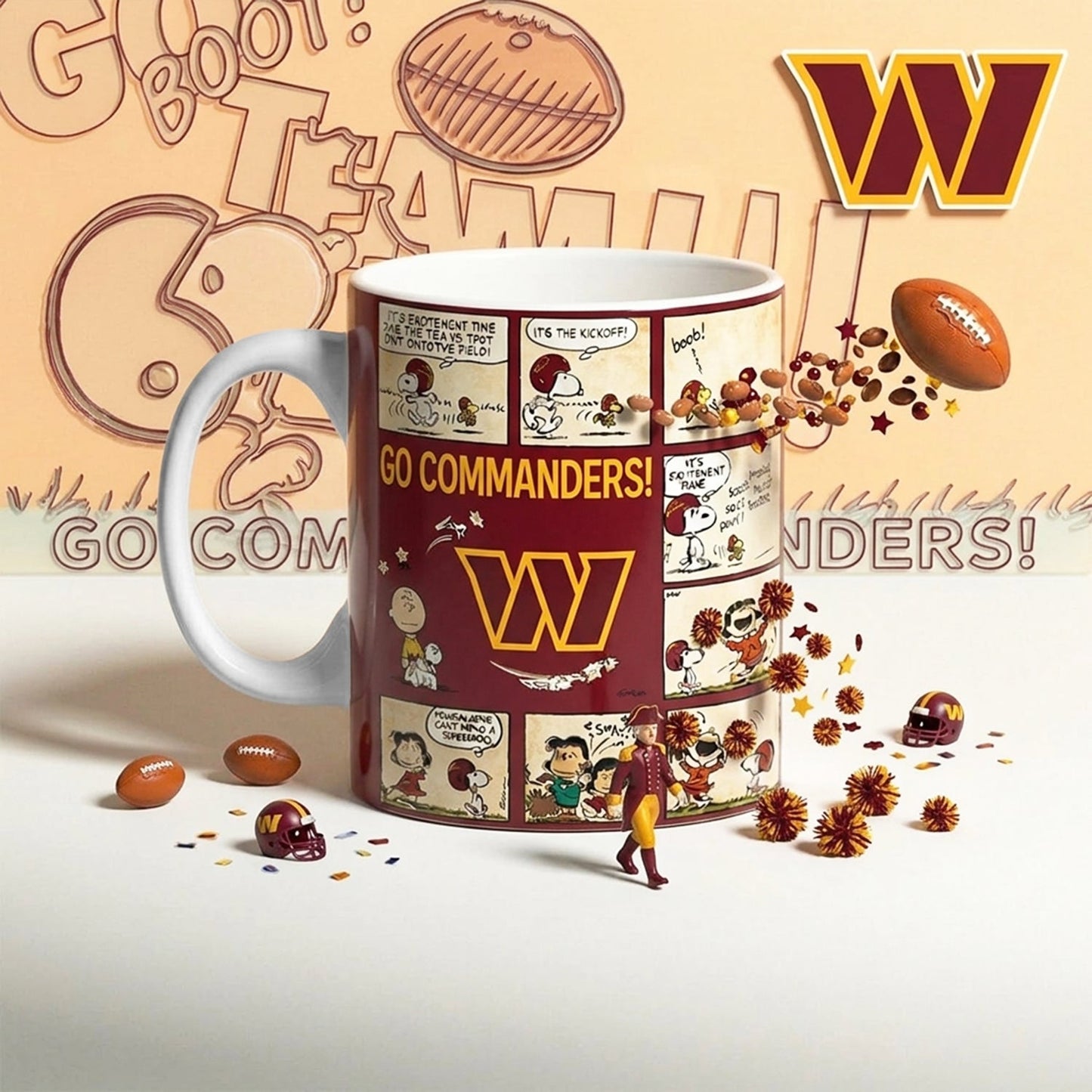 Premium NFL x WAS Peanuts Comic Mug NDT NHM 210426
