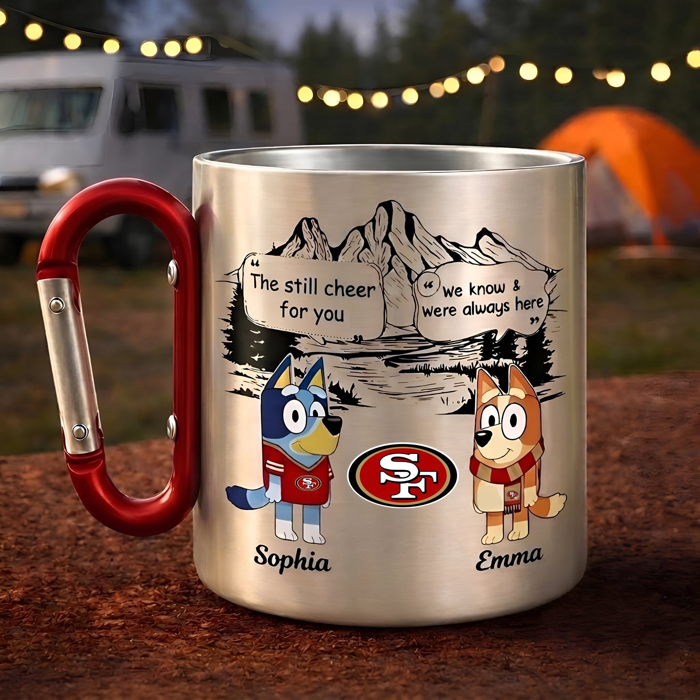 Premium NFL X SF49 BLUEY & BINGO Carabiner Mug Limited Editions NDT NTN 060326