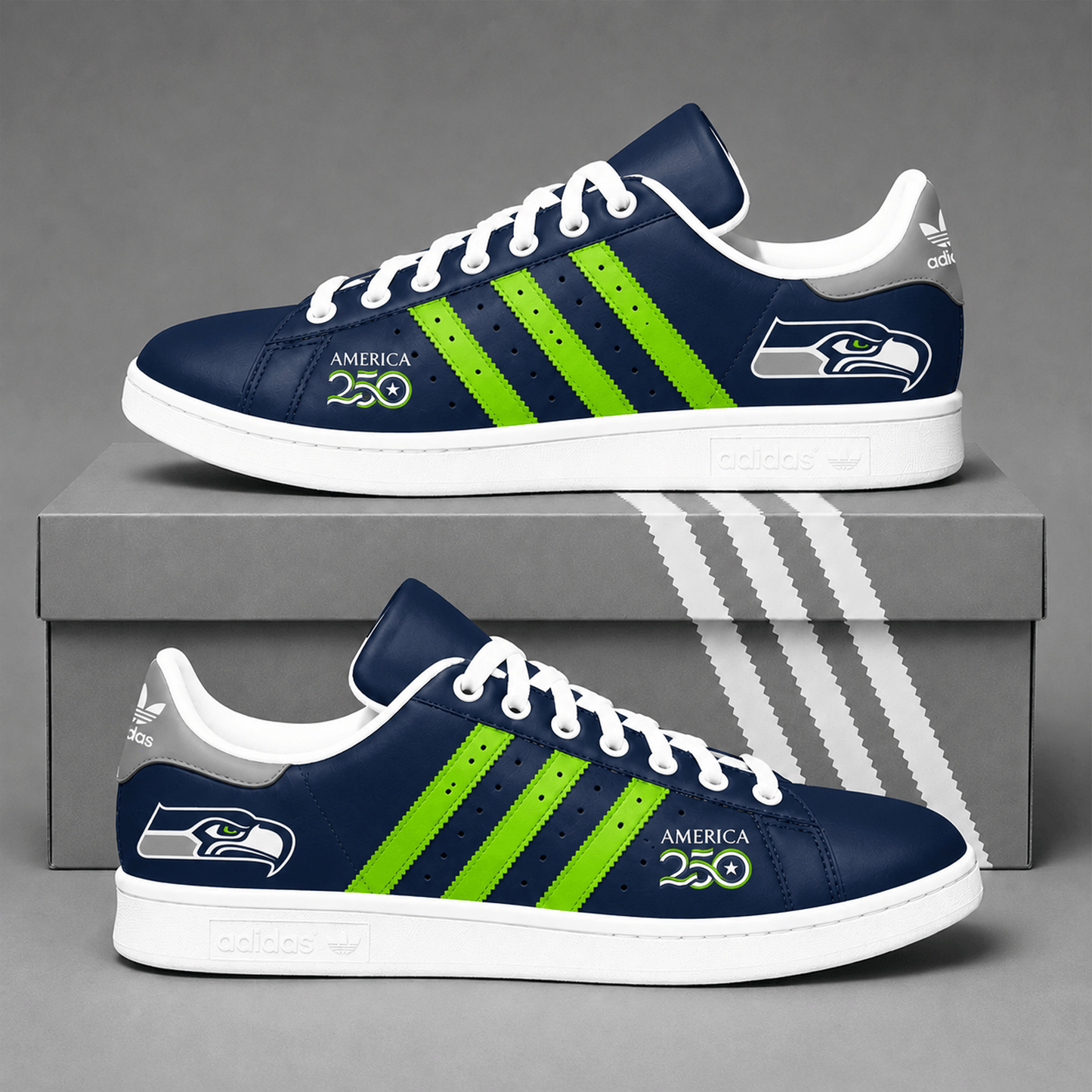 SEA x NFL Premium America 250 Team Pride Superstar Sneakers 150626