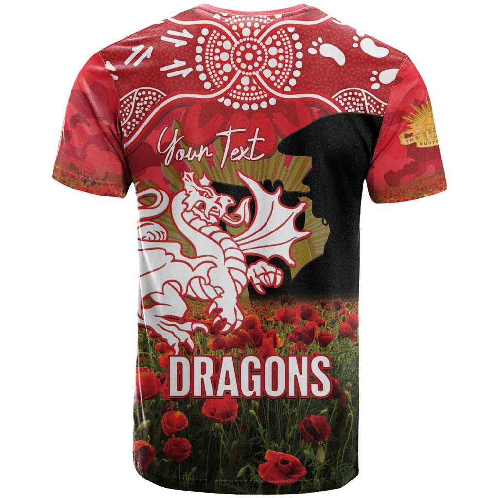 STG x NRL Rugby ANZAC Day Women V-Neck T-Shirt Last Post Poppy We Will Remember Them DatND DVT