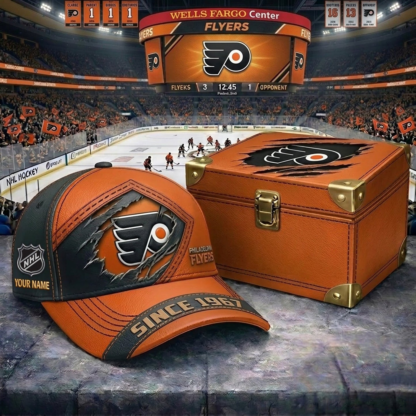 Signature Series NHL x PF BESPOKE CRACK CUSTOM NAME HAT V1 PLUS NDT NHM 250426
