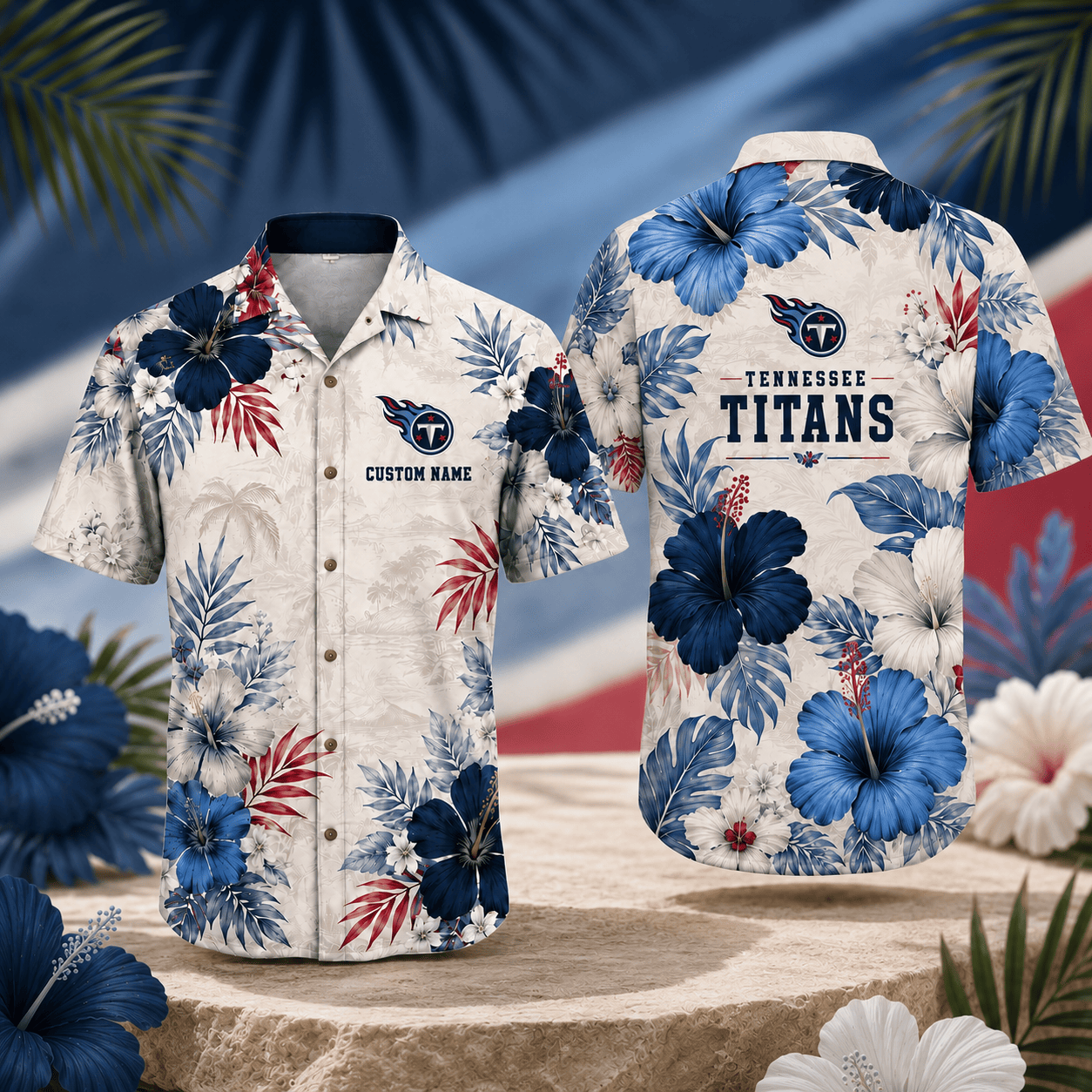 TT x NFL Tropical Floral Hawaiian Shirt 160626