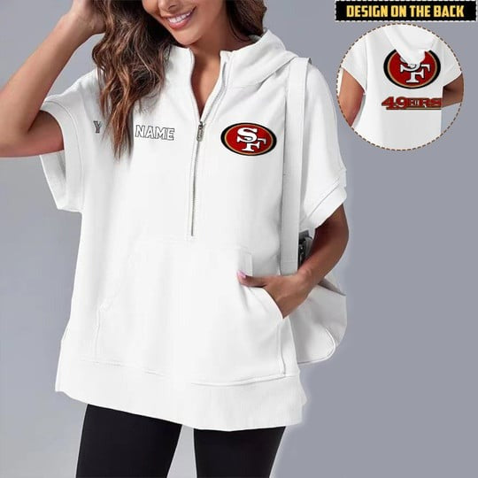 PREMIUM NFL X SF Short Sleeve Hooded Sweatshirt NDT LVH