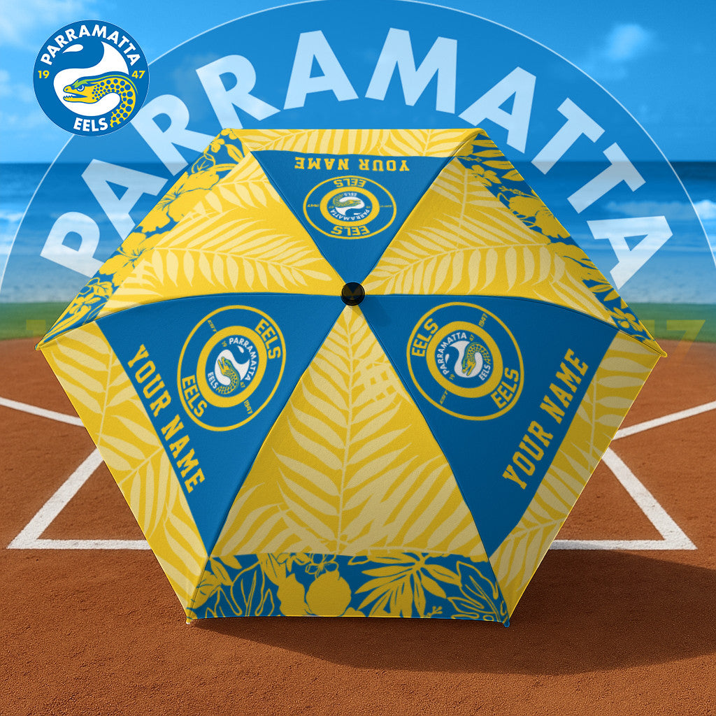 PREMIUM NRL X PE Umbrella Custom Name Gifts For Fans - Limited Edition NDT LVH