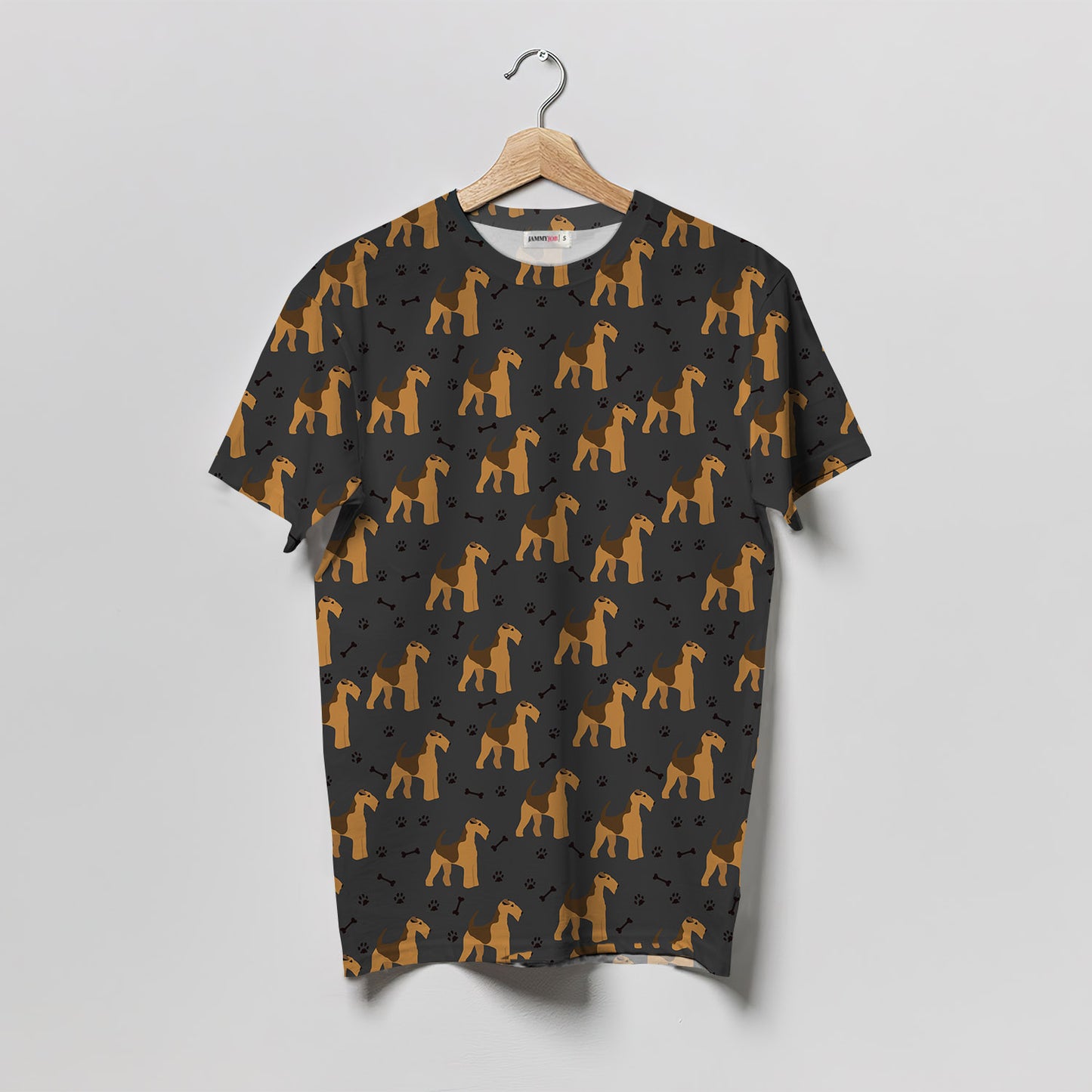 Airedale Terrier Brown Paws Women T-Shirt | Custom Shirt | Printed Graphic Tees