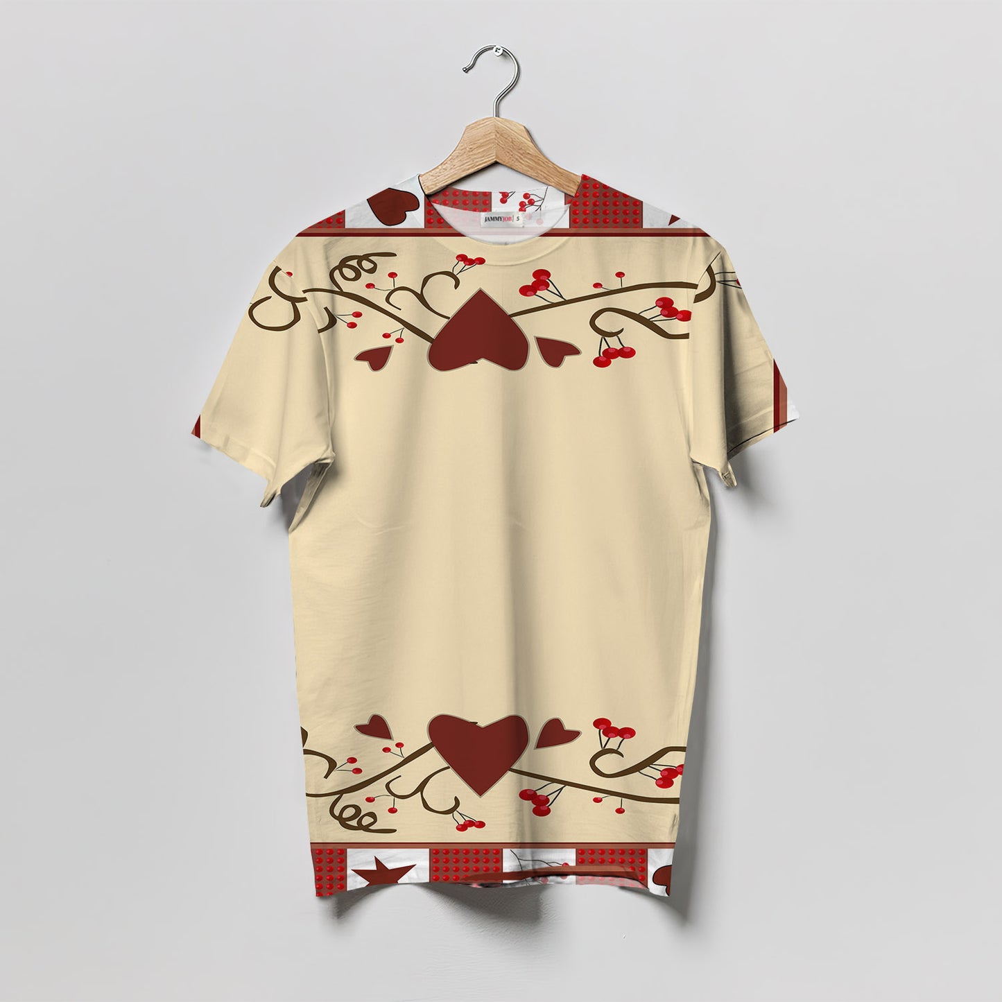 Heart And Berries Women T-Shirt | Custom Shirt | Printed Graphic Tees