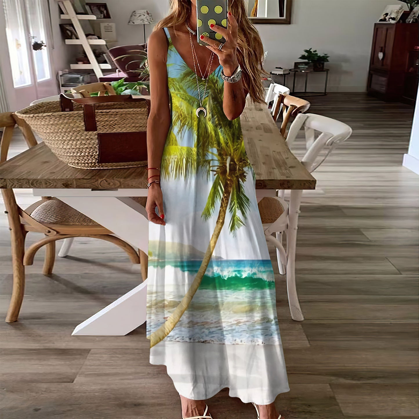 Beach Sleeveless Maxi Dress | Women Summer Dress | Sundress