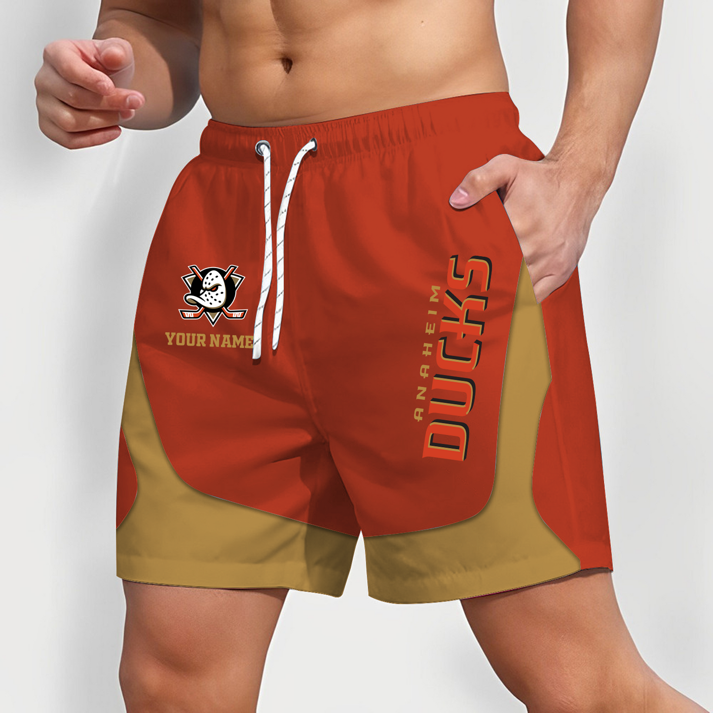 ANA x NHL Team Special Short Pants For Men Custom Name Gifts DATND TANTD 090426
