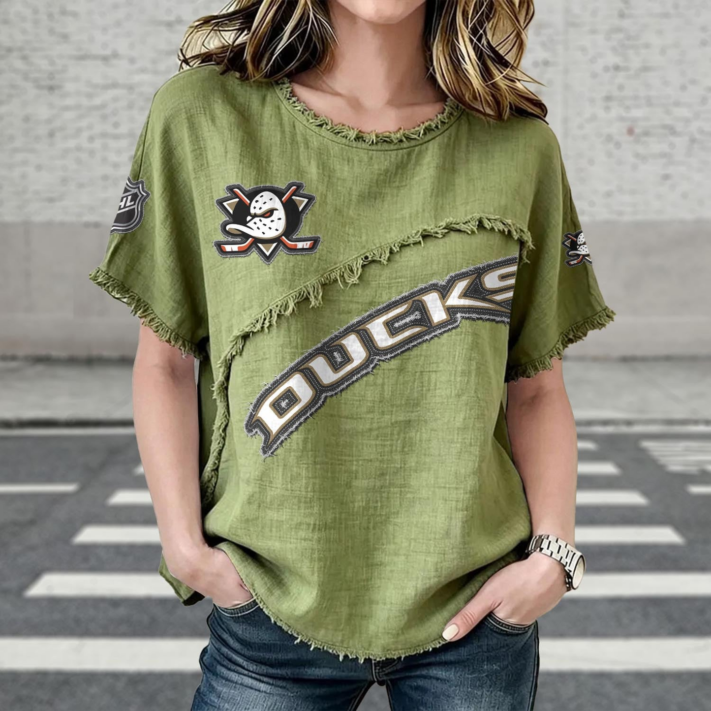 ANA x NHL Womenƒ??s Vintage O-Neck 2905 DatND DVT