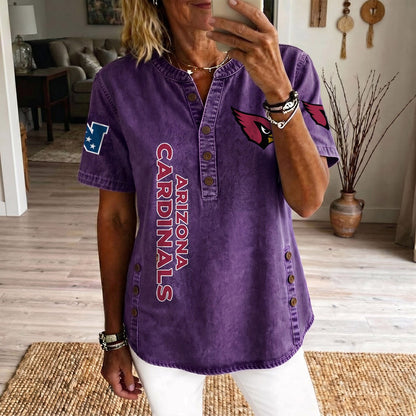 ARI x NFL Womenƒ??s Denim Casual Tops DATND LBN 190526