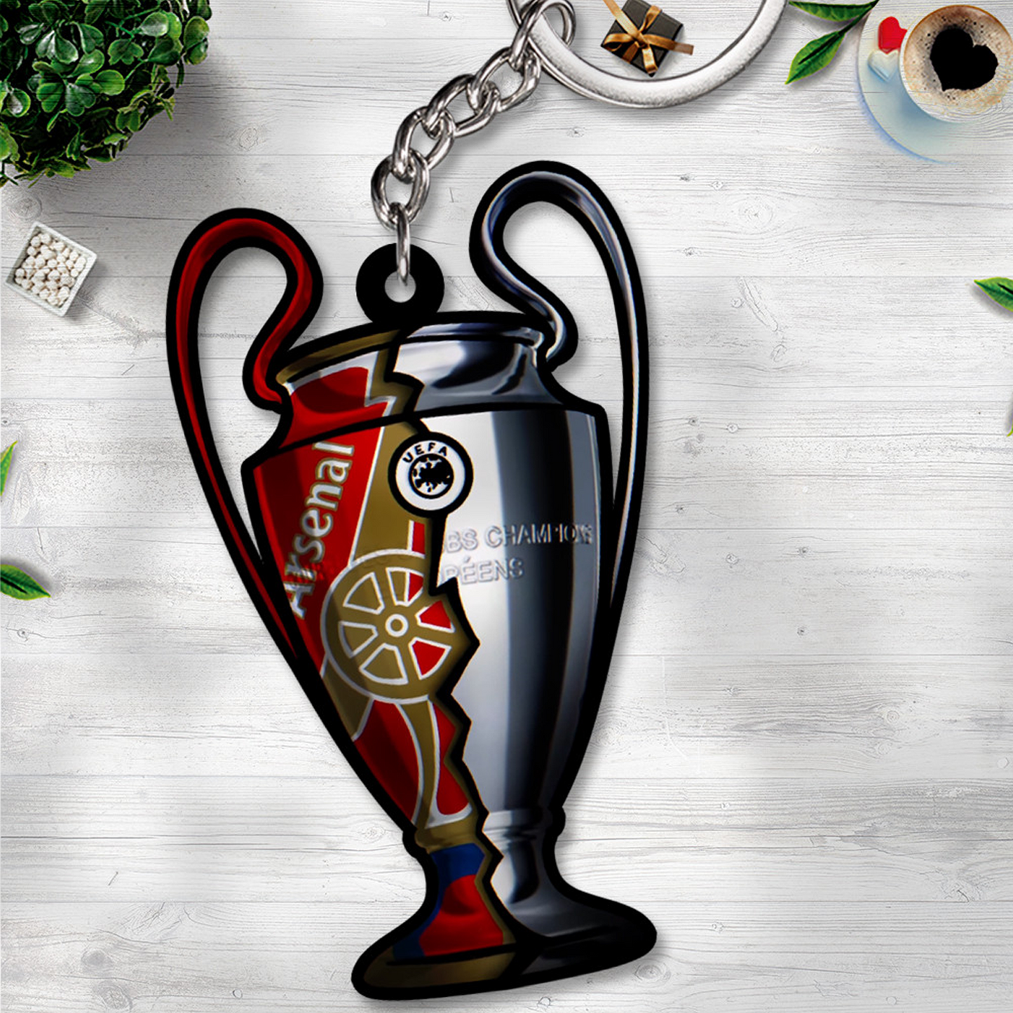 ARS F.C. Custom Shape 2-sided Acrylic Car Ornament, Custom Shape 2-sided Keychain 1405 DatND DVT