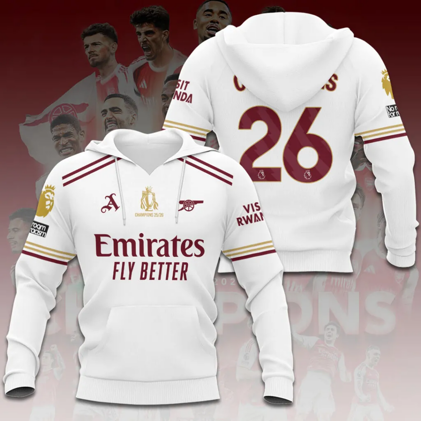 ARS FC Premier League Champions 2526 3D Shirt 2505 V4 DatND DVT