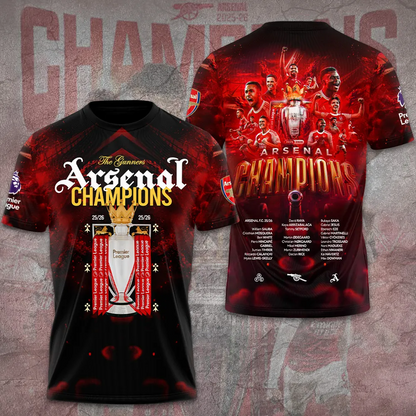 ARS FC Premier League Champions 2526 3D Shirt V4 2205 DatND DVT