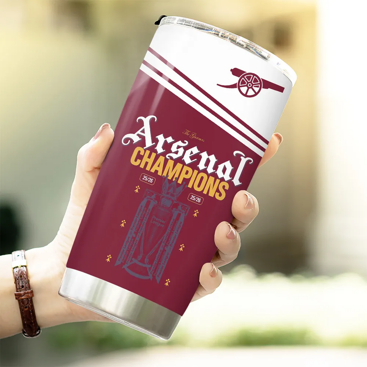 ARS FC Premier League Champions 2526 Tumbler Cup V2 2205 DatND DVT