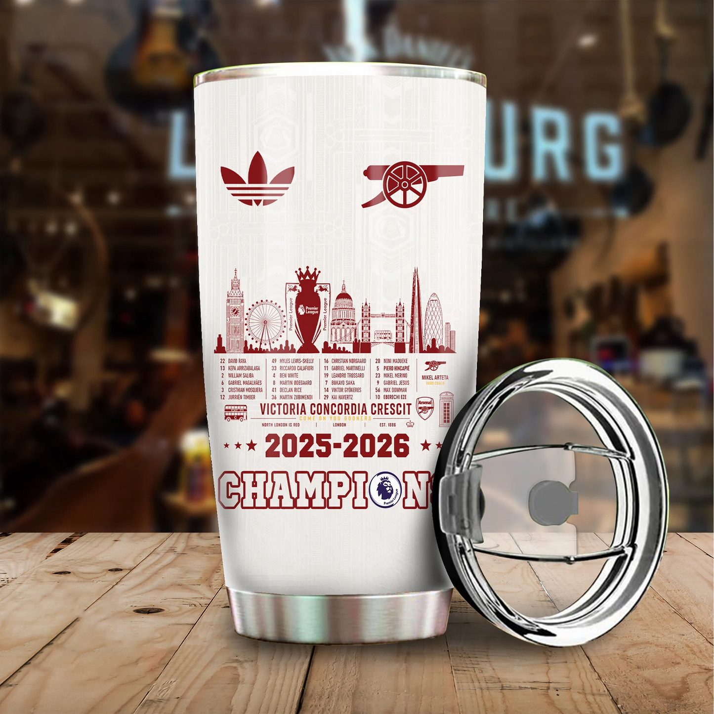 ARS FC Premier League Champions 2526 Tumbler Cup V3 DatND DVT