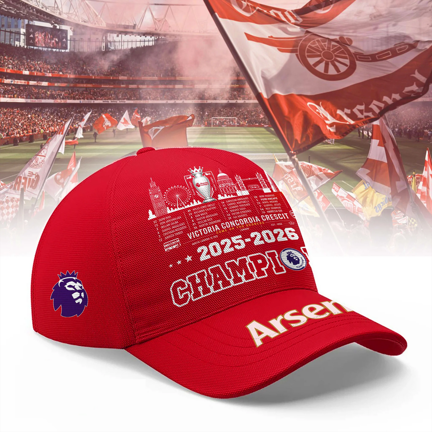 ARS.FC 25ƒ??26 Premier League Champions Classic Cap V2 DatND DVT