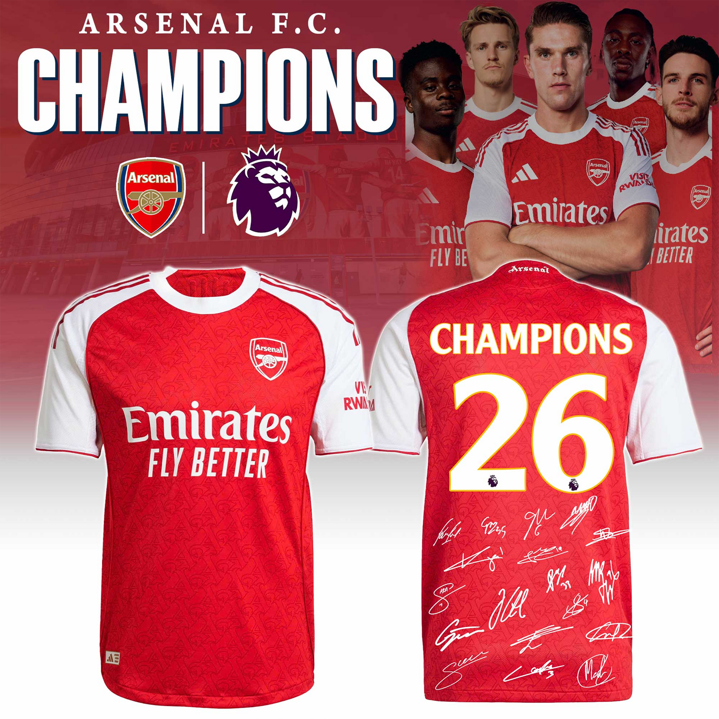 ARS x EPL Champions 3D Aparael V4 DATND TANTD 200526