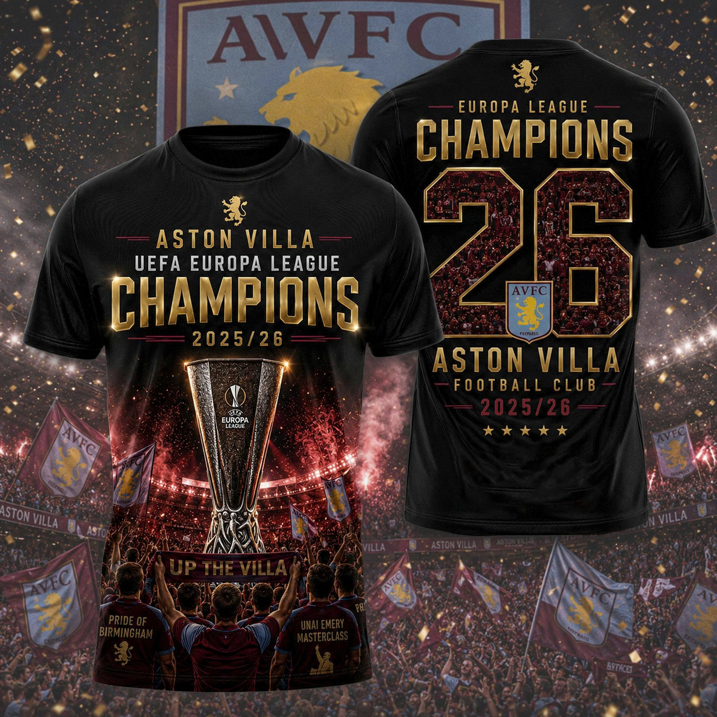AVL UEFA Europa League Champions 2526 Premium Shirt 2205 DatND DVT