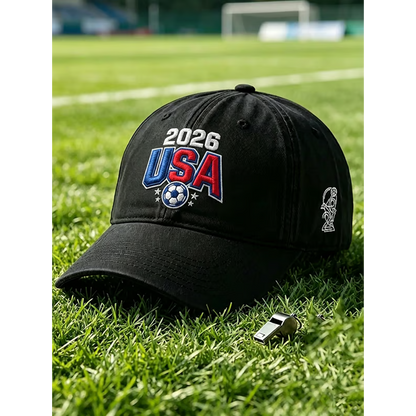 American Soccer Fan Printed Baseball Cap V1 DATND TANTD 040626