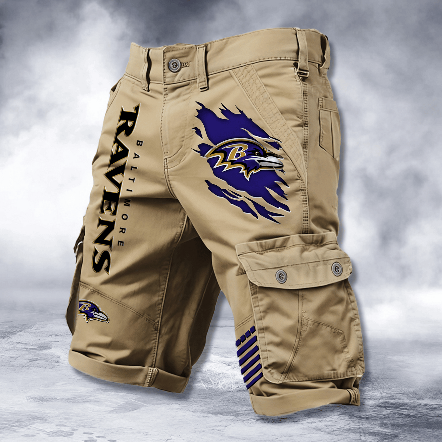 BAL x NFL Cotton Cargo Shorts DATND TANTD 2705