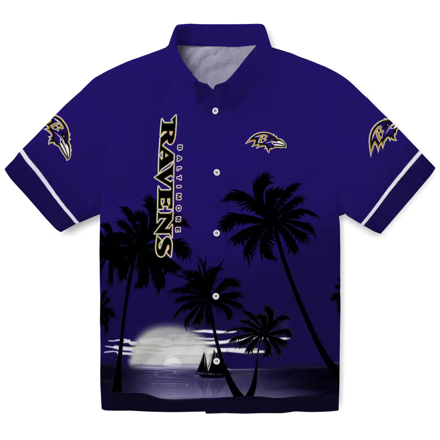 BAL x NFL Hawaiian Shirt ƒ?? Beach Sunset DATND TANTD 270526