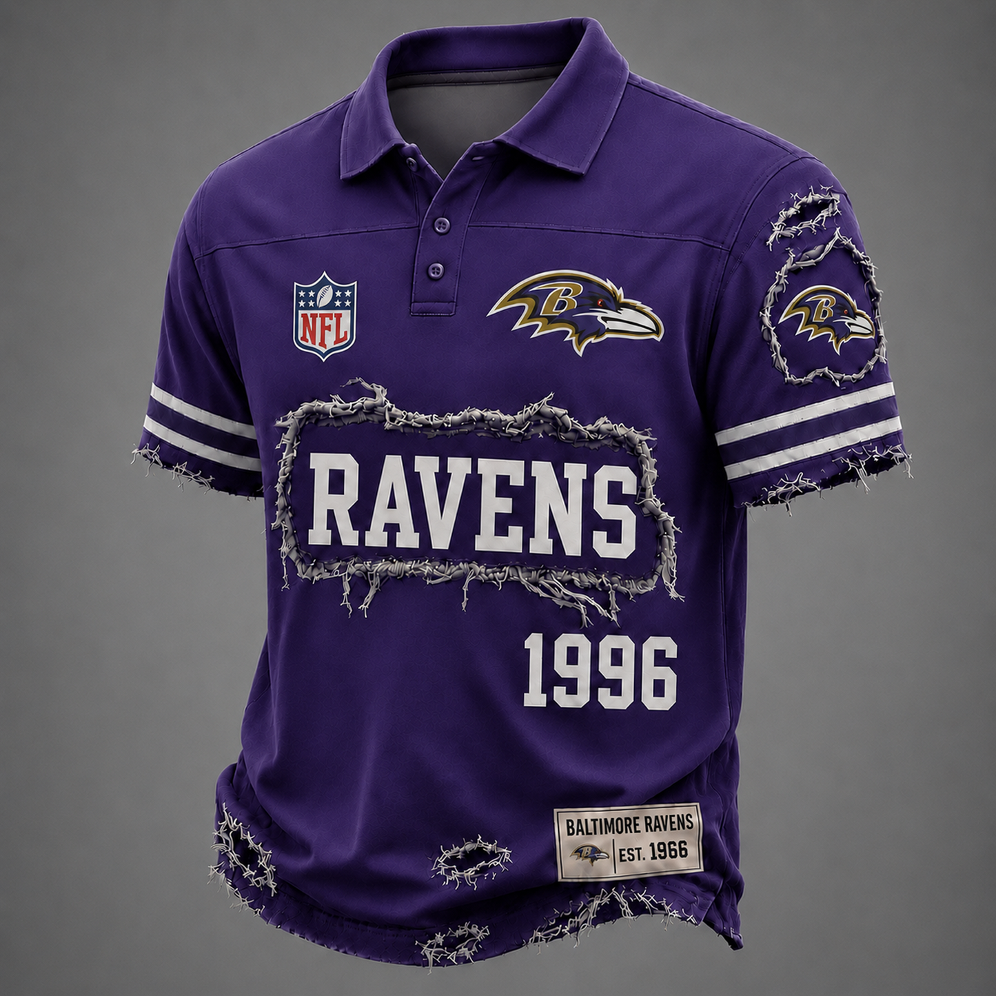 BAL x NFL Luxury Classic Polo shirt 0506 DatND DVT