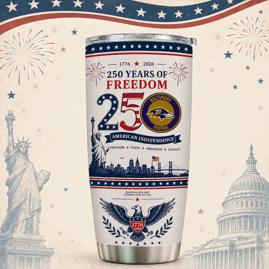 BR x NFL 250th Anniversary Special Tumbler for Football Fans 170626