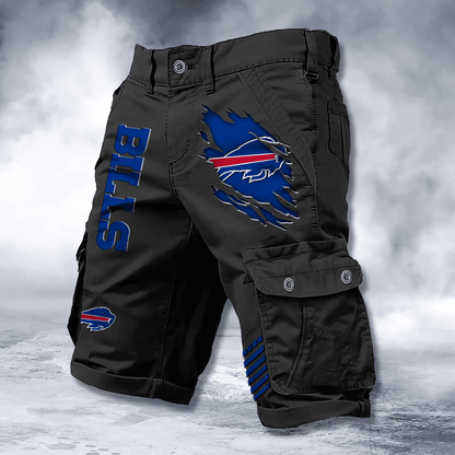 BUF x NFL Cotton Cargo Shorts DATND TANTD 2705
