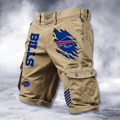 BUF x NFL Cotton Cargo Shorts DATND TANTD 2705