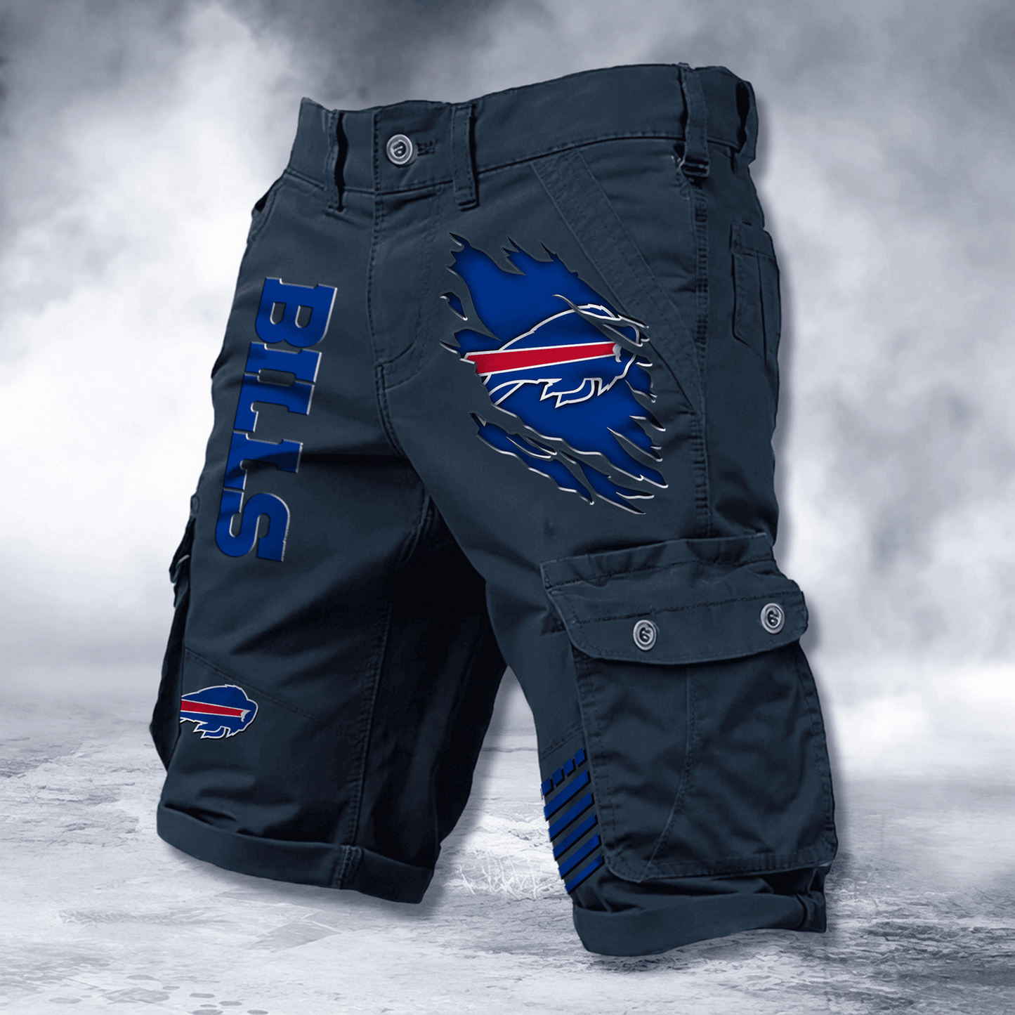 BUF x NFL Cotton Cargo Shorts DATND TANTD 2705