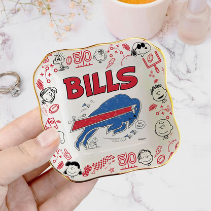 BUF x NFL Premium NFL Snoopy Jewelry Dish 0406 DatND DVT