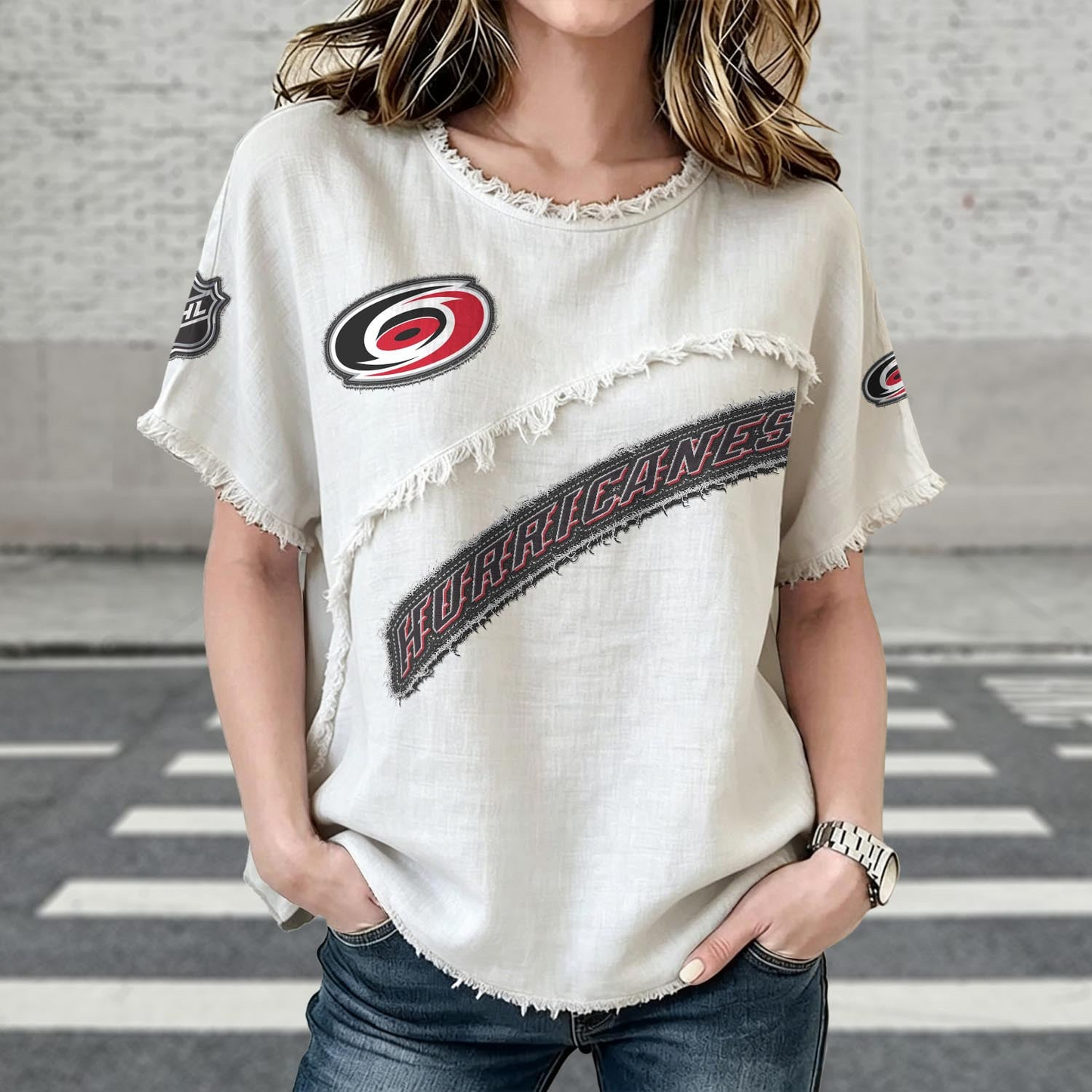CAR x NHL Womenƒ??s Vintage O-Neck 2905 DatND DVT