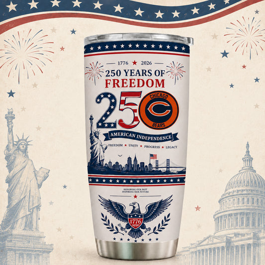 CHI x NFL 250th Anniversary Special Tumbler for Football Fans 170626