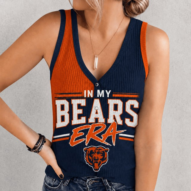 CHI x NFL Women V-Neck Ribbed Tank Top Premium Personalized Gift For Fan 250626