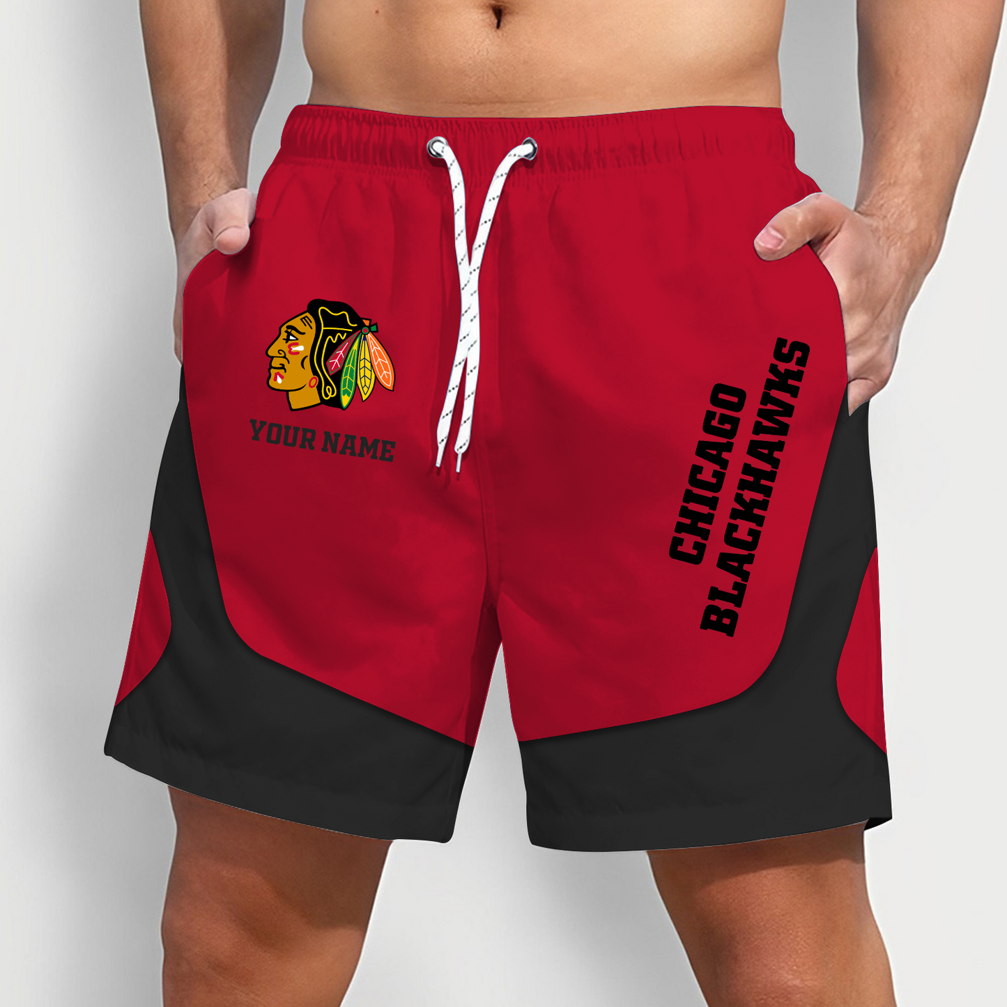 CHI x NHL Team Special Short Pants For Men Custom Name Gifts DATND TANTD 090426