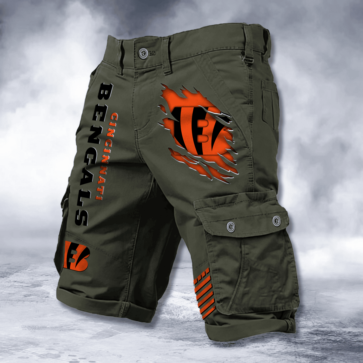 CIN x NFL Cotton Cargo Shorts DATND TANTD 2705